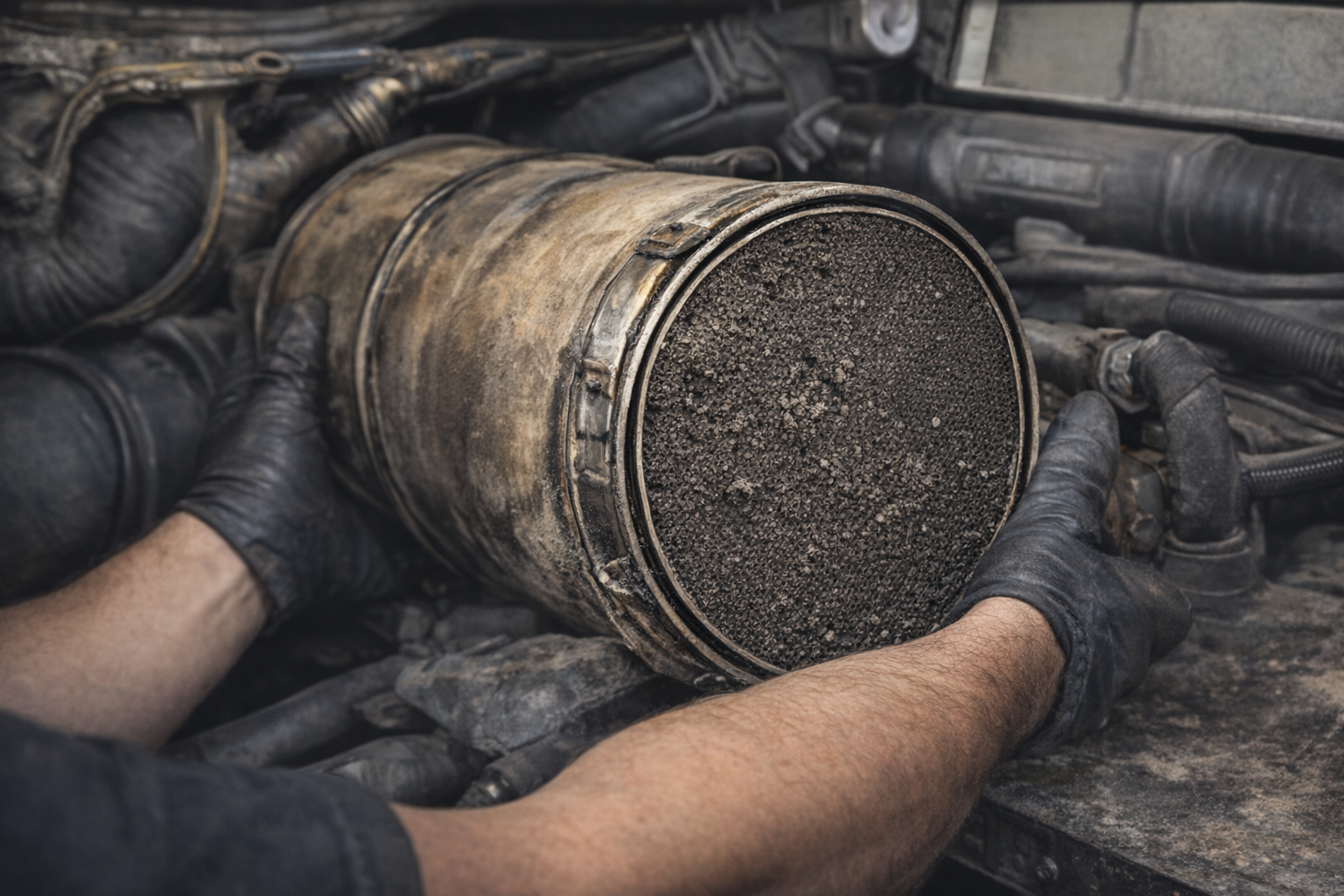 DPF removed and inspected