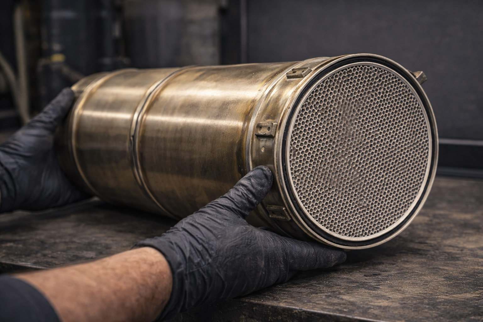 Cleaned DPF ready for install