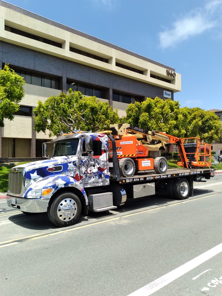 Bulldog Towing flatbed transport